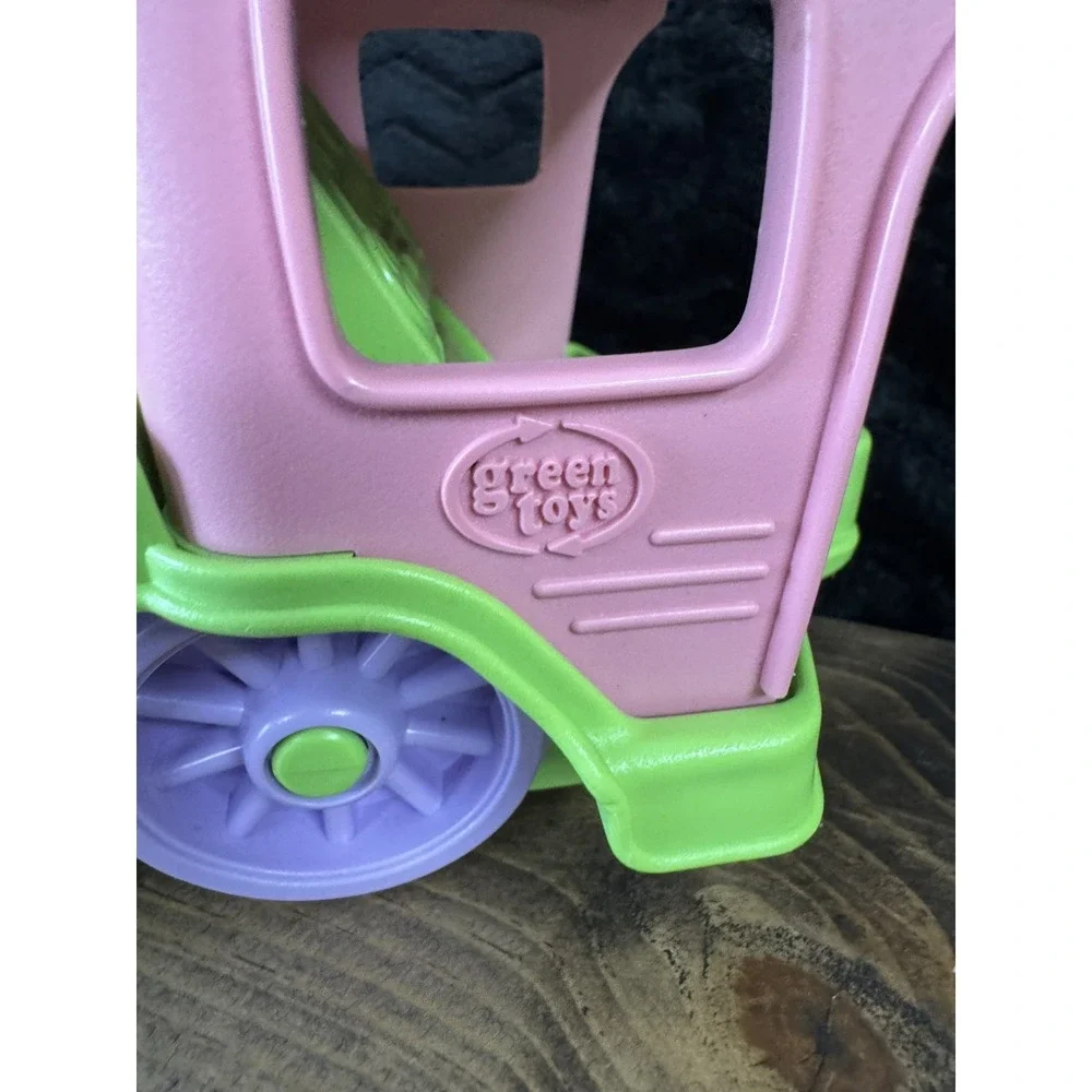 Green Toys Pink Lavender Green Train Engine Locomotive Recycled Plastic USA